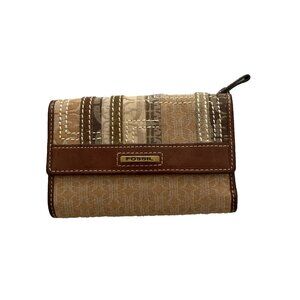 Vintage Fossil tri fold wallet